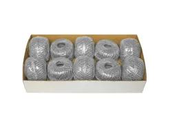 Weihnachts-Deko Fadenknäuel 20 m Silber