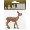 Weihnachts-Deko Rehkitz aus Polyresin 8 cm x 7 cm Braun