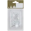 Weihnachts-Deko Saugnäpfemit Haken aus Kunststoff Ø 4,2 cm Transparent 6 Stück