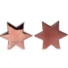 Weihnachts-Deko Stern aus Porzellan 14 cm Dunkelrot 2-fach Sortiert