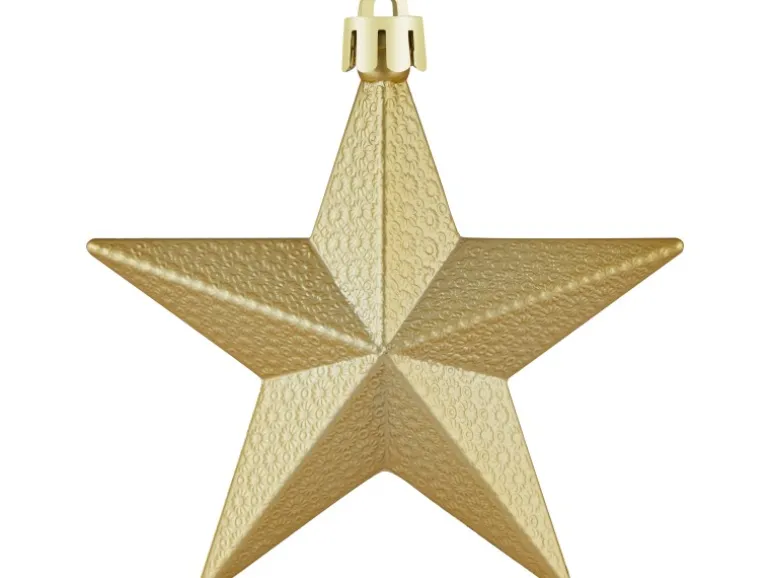 Weihnachts-Deko Stern Gold 3 Stück