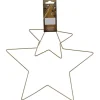 Weihnachts-Deko Sterne aus Draht 15 cm - 30 cm Gold 2 Stück