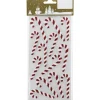 Weihnachts-Deko Sticker Zuckerstangen aus Kunststoff Weiß-Rot 13 Stück