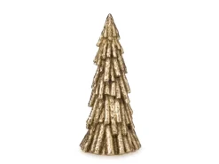 Weihnachts-Deko Tannenbaum aus Polyresin 20 cm Gold