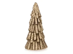 Weihnachts-Deko Tannenbaum Stehend aus Polyresin 20 cm Gold