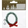 Weihnachts-Deko Türkranz aus Kunststoff Ø 5 cm x 1 cm Grün