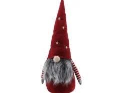Weihnachts-Deko Weihnachts-Deko Wichtel aus Filz und Stoff 40 cm Rot-Grau