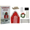Weihnachts-Deko Wichtelstarter-Set 18,5 cm x 9,5 cm x 3 cm Rot-Weiß 7-teilig