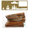 Weihnachtsdeko Zimtstangen 8 cm Braun 5 Stück
