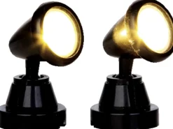 Weihnachtsdekoration Runde Strahler klar 2-teilig