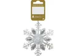 Weihnachtsdekoration Schneeflocke aus Kunststoff