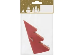 Weihnachtsdekoration Tanne aus Papier zum Auffalten Rot