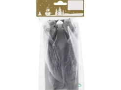 Weihnachtsdekoration Vögel-Set aus Kunststoff mit Federn 2 Stück