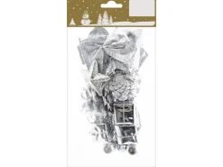 Weihnachtsdeko-Set 3 cm - 6 cm Silber 13 Stück