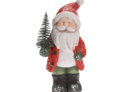 Weihnachtsfigur mit Tannenbaum 24 cm 4-fach sortiert