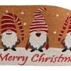 Weihnachtsfußmatte mit Gnome Kokosfaser und PVC 45 x 75 cm Rot-Weiß
