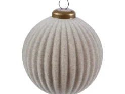 Weihnachtskugel Geriffelt Grün