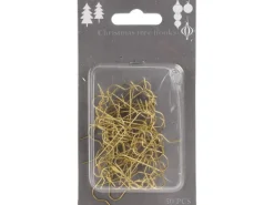 Weihnachtskugelhaken Gold 50 Stück