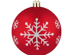 Weihnachtskugel-Set Ø 8 cm Rot-Grün-Weiß 12-fach Sortiert