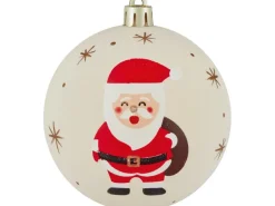 Weihnachtskugel-Set Ø 8 cm Rot-Grün-Weiß 12-fach Sortiert