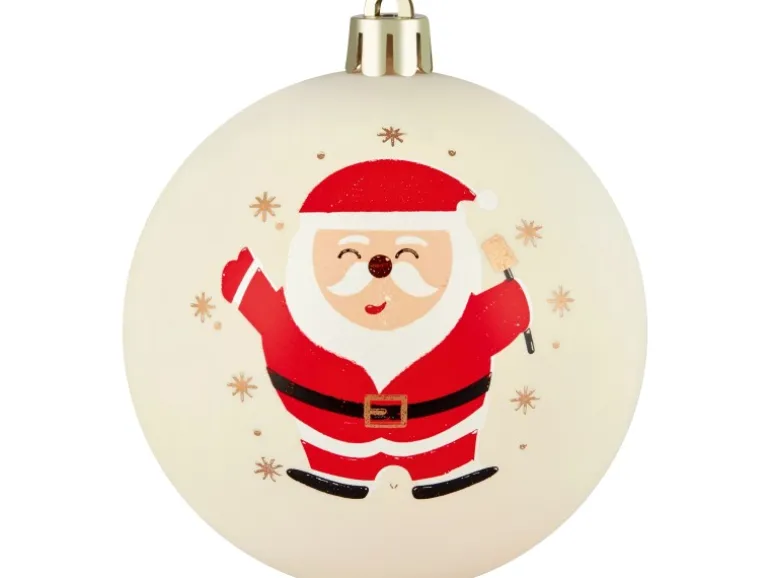 Weihnachtskugel-Set Ø 8 cm Rot-Grün-Weiß 12-fach Sortiert