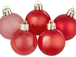 Weihnachtskugel-Set Ø 4 cm 30-teilig Rot