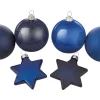 Weihnachtskugel-Set Ø 6 cm 50-teilig Dunkelblau