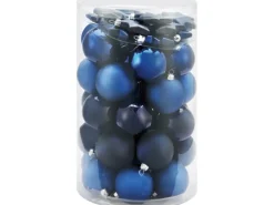 Weihnachtskugel-Set Ø 6 cm 50-teilig Dunkelblau