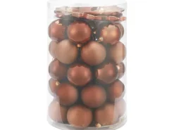 Weihnachtskugel-Set Ø 6 cm 50-teilig Cognac