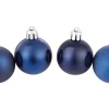 Weihnachtskugel-Set Ø 4 cm 30-teilig Blau