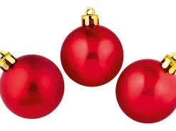 Weihnachtskugel-Set Rot