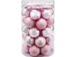 Weihnachtskugel-Set Sterne 50-teilig Rosa