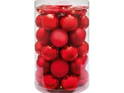 Weihnachtskugel-Set Sterne 50-teilig Rot