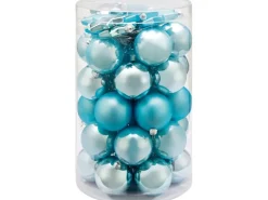 Weihnachtskugel-Set Sterne 50-teilig Hellblau