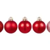 Weihnachtskugel-Set 30-teilig Rot 4 cm