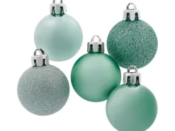 Weihnachtskugel-Set 30-teilig Mint