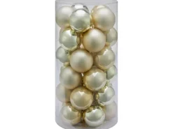 Weihnachtskugel-Set 30-teilig Champagner Ø 4 cm