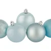 Weihnachtskugel-Set 25-teilig Ø 6 cm Eisblau Glänzend-Matt
