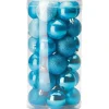 Weihnachtskugel-Set 30-teilig Blau