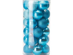 Weihnachtskugel-Set 30-teilig Blau