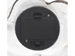 Weihnachtsmann mit Rentier und Beleuchtung 32 cm