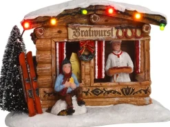 Weihnachtsmarkt Batteriebetrieb L13,5 x B10,5 x H9,5 cm