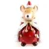 Weihnachtsmaus mit Hut stehend 13 cm