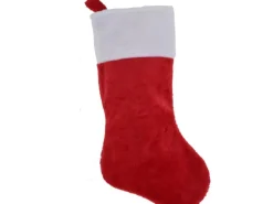 Weihnachtsstrumpf Polyester 43 mm x 23 mm x 2 mm Rot-Weiß