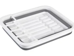 Wenko Geschirrabtropfständer faltbar Grau/Weiß