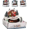 Winterlandschaft-Deko LED 12,8 x 12 x 13 cm Bunt 3-fach Sortiert