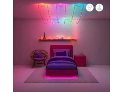 WiZ LED-Lichterkette Fairy Light Color 20 m Schwarz