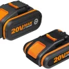 Worx Akku-Set 20 V 2 Ah/4 Ah WA3605
