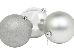 XXL-Weihnachtskugel Ø 20 cm Silber