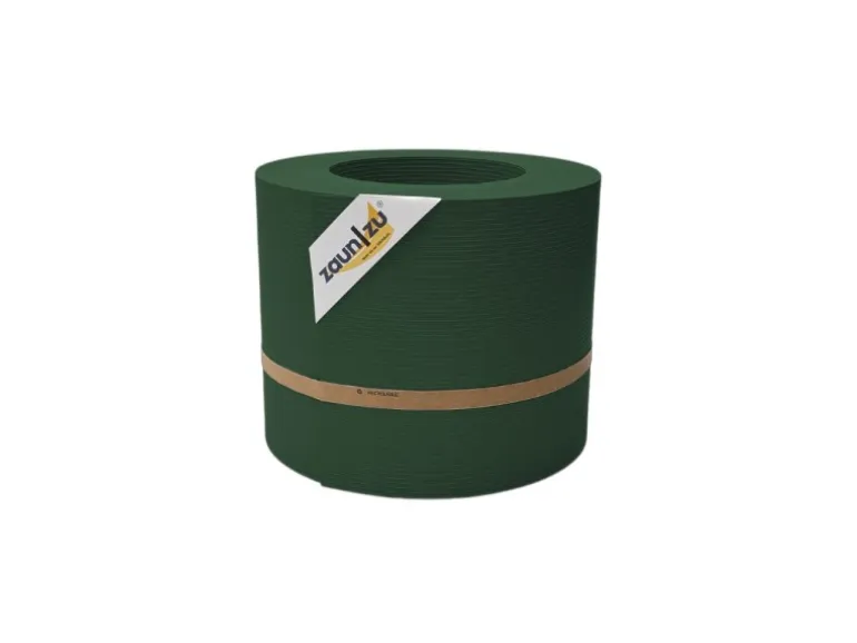 zaunzu Sichtschutz Rille PP für Doppelstabmatten Zaun Tannengrün 26m